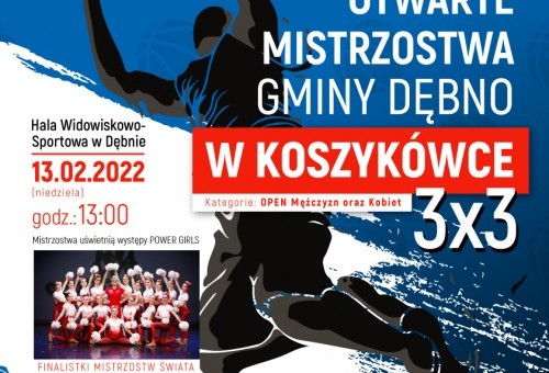 Zaproszenie do udziału w Otwartych Mistrzostwach Gminy Dębno w koszykówce 3x3